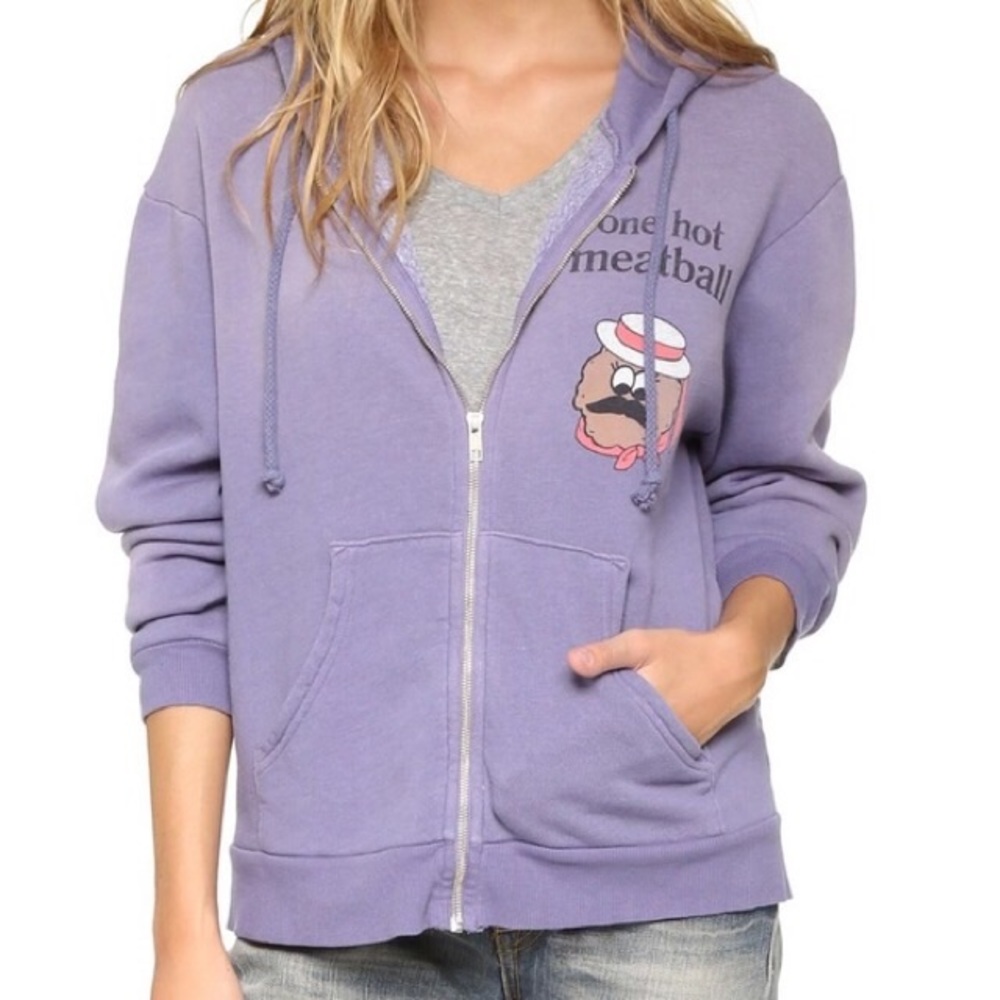 Wild fox Graphic zip up sweatshirt